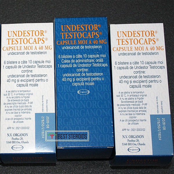 Undestor Testocaps 40mg - Testosterone Undecanoate - Organon